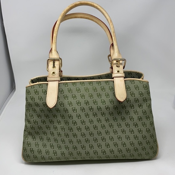 𝅺GREEN Dooney & Bourke Satchel bag purse - Picture 3 of 14